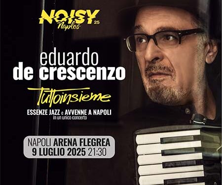 Eduardo De Crescenzo in concerto a Napoli: “Tuttoinsieme” all’Arena Flegrea